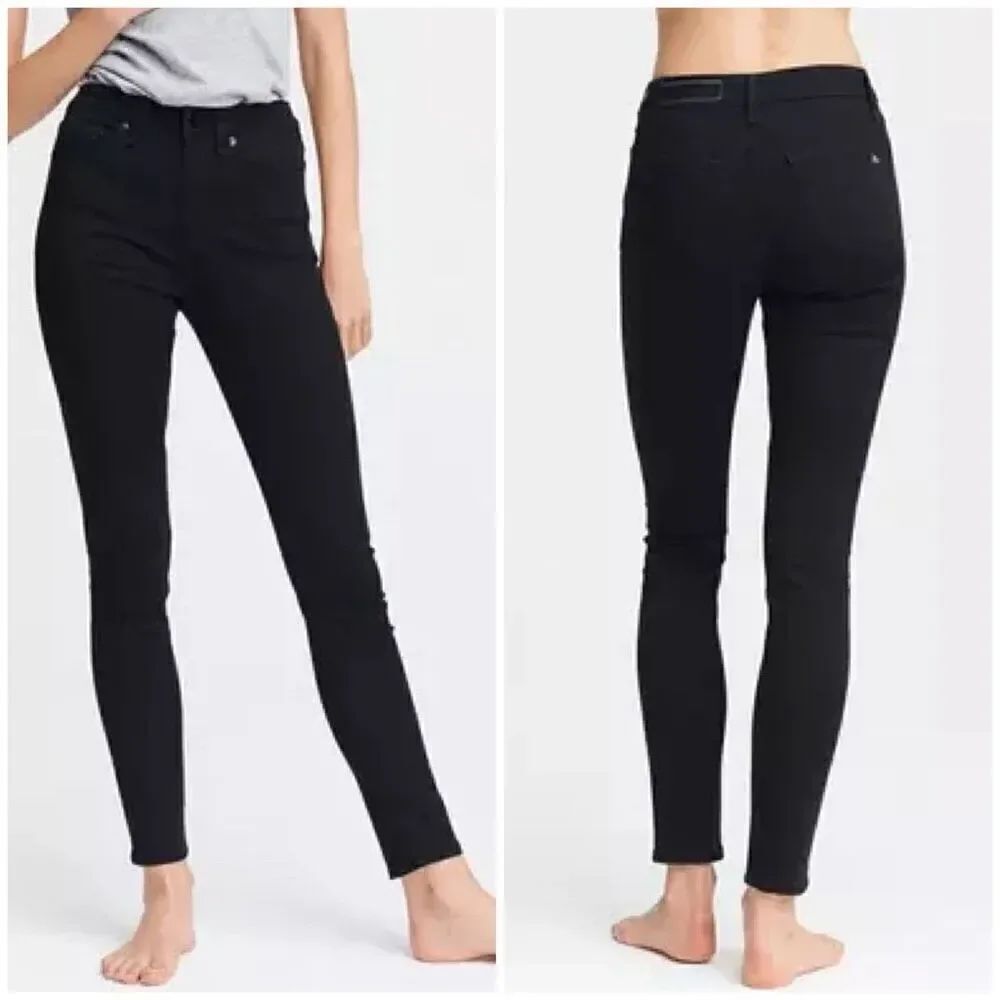 Rag & Bone Black High Rise Skinny Jeans Size 27